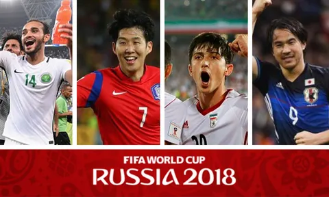 [MUTEX] - Tứ đại anh hào mang châu Á đến World Cup 2018
