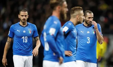 Đội tuyển Italy đối mặt với "kịch bản tồi tệ" cách đây 60 năm