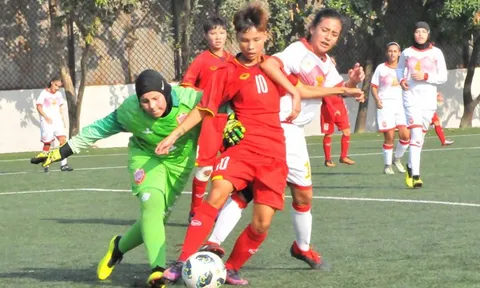 U16 nữ Việt Nam vùi dập U16 nữ Bahrain 14 bàn không gỡ