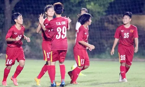 U16 Nữ Việt Nam toàn thắng vòng loại U16 châu Á 2019