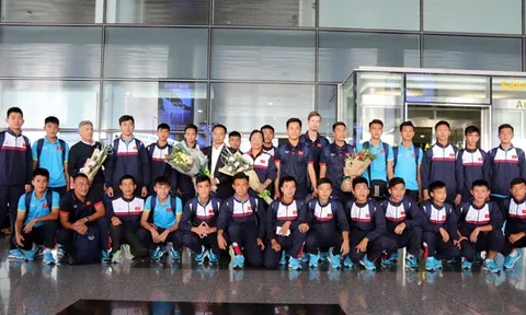 U16 Việt Nam về nước, sẵn sàng tái ngộ Thái Lan ở U16 châu Á