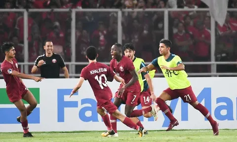 U19 châu Á 2018: U19 Indonesia thua U19 Qatar sau trận cầu điên rồ với 11 bàn thắng