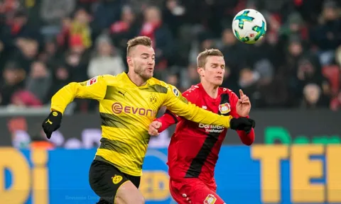 Vắng Aubameyang, Dortmund bất lực trước 10 người Leverkusen