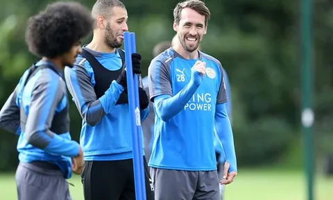 Vắng Vardy buổi tập của Leicester vẫn ngập tiếng cười