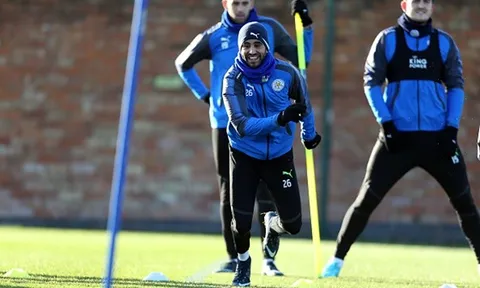 Vừa tạo siêu phẩm, Mahrez đã lao đầu vào tập chạy