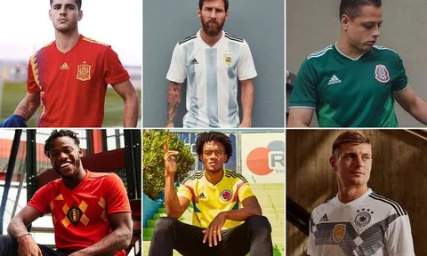 World Cup cận kề, hàng loạt ông lớn trình làng áo đấu đẹp mê ly