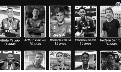 Xác nhận danh tính 10 cầu thủ thiệt mạng trong vụ hỏa hoạn Flamengo