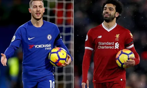 Xét tổng thể, Eden Hazard xuất sắc hơn Mohamed Salah