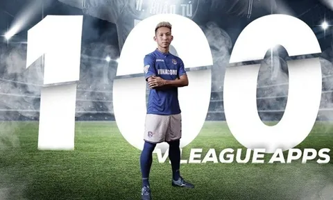 Xuân Tú gia nhập “câu lạc bộ 100” của V-League