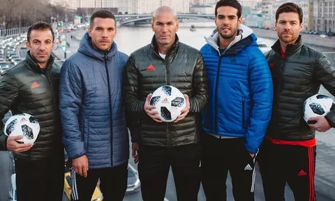 Zidane và các huyền thoại ra mắt trái bóng World Cup 2018