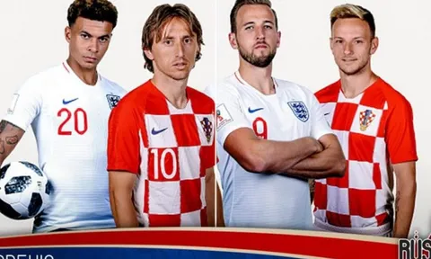 01h00 ngày 12/07, Croatia vs Anh: Theo tiếng gọi của Pháp