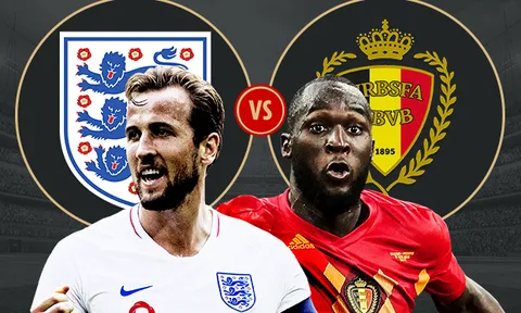 01h00 ngày 29/06, Anh vs Bỉ: Cuộc đọ sức giữa các khẩu đại pháo