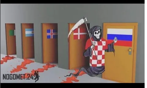 Cạn lời với loạt ảnh chế 'thần chết' Croatia tại World Cup 2018