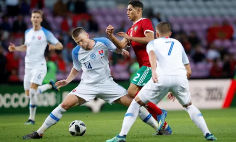 Giao hữu tiền World Cup 2018: Slovakia 1-2 Morocco