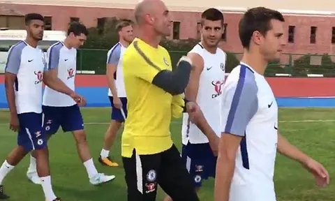 Morata "nuốt từng lời" của Conte trong buổi tập đầu tiên