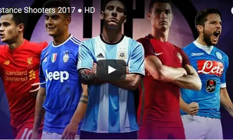 10 bàn thắng 'đại bác' đỉnh nhất năm 2017