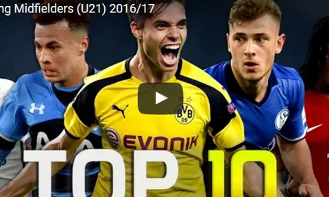 10 tiền vệ trẻ (U21) triển vọng nhất 2017