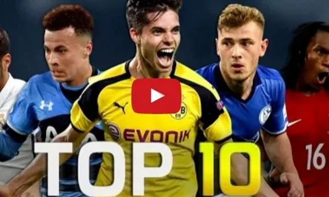 10 tiền vệ U21 ấn tượng nhất trong mùa 2016/17