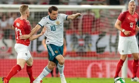 Nga để thua bạc nhược trước Áo khi World Cup đã cận kề