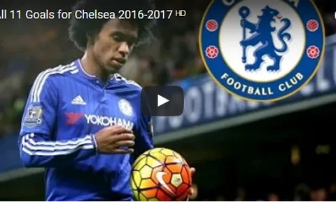 11 bàn thắng của Willian cho Chelsea mùa này