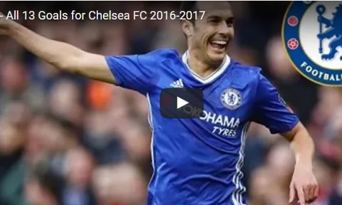 13 bàn thắng của Pedro cho Chelsea mùa này
