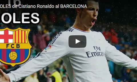 16 bàn thắng của Ronaldo vào lưới Barca