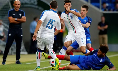 18h00 ngày 01/06, U20 Pháp vs U20 Italia: Chết vì sốc