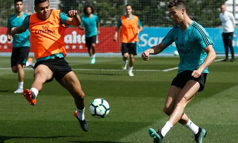 Ronaldo trở lại tập luyện, quyết chạy đua Pichichi với Messi