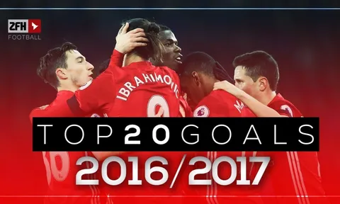 20 bàn thắng đẹp nhất của Quỷ đỏ mùa 2016/17