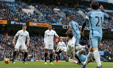 22h30 ngày 22/04, Man City vs Swansea: Chạy trốn tử thần