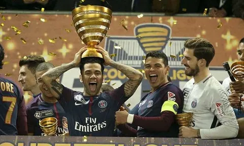 34 tuổi, danh hiệu của Dani Alves nhiều hơn lịch sử PSG
