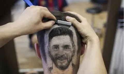 Kiểu tóc không đụng hàng tôn vinh Messi