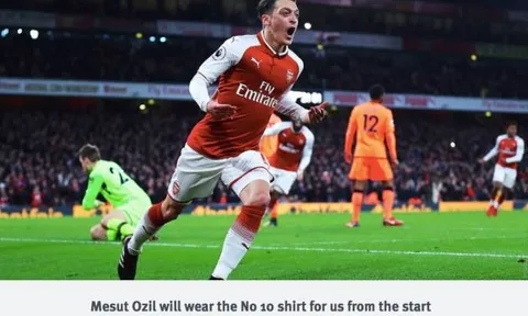 CHÍNH THỨC: Áo số 10 của Arsenal đã có chủ