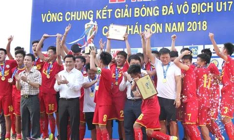 Chùm ảnh U17 Viettel rạng rở đăng quang ngôi vô địch
