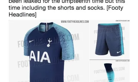 NHM phát cuồng vì mẫu áo đẹp như mơ của Tottenham