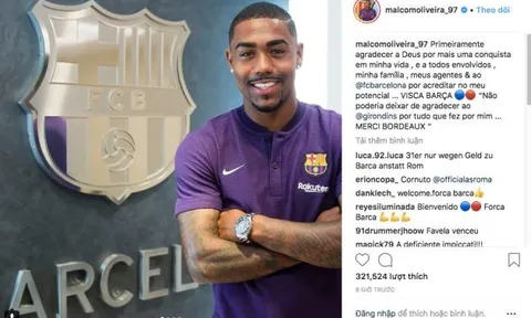 Malcom đến Barca, Vinicius tuyên bố gây tranh cãi