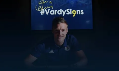 CHÍNH THỨC: Jamie Vardy gia hạn hợp đồng với Leicester City