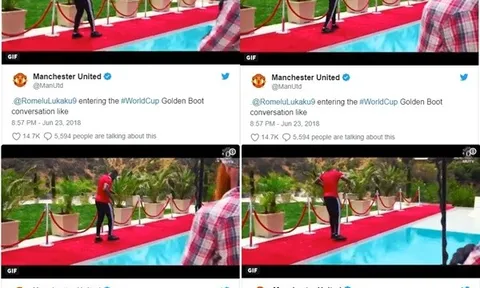Man United đăng tải dòng tweet gây tranh cãi về Lukaku
