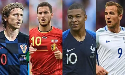 4 ứng cử viên hàng đầu cho danh hiệu Quả bóng vàng World Cup