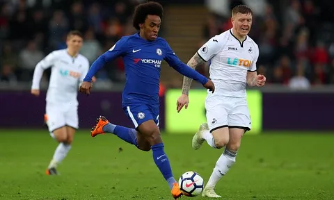 5 điểm nhấn Swansea 0-1 Chelsea: Trừng phạt Willian; Conte đau đầu