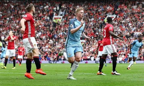 5 điểm nóng derby Manchester: De Bruyne lại 'bóp nghẹt' Pogba?