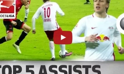5 đường kiến tạo đẹp mắt nhất của Vua kiến tạo Bundesliga Emil Forsberg