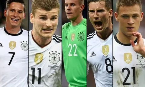 5 nhà vô địch Confeds Cup sẽ giúp ĐT Đức bảo vệ chiếc cúp vàng World Cup