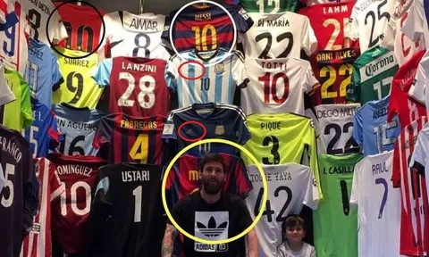 5 sự thật "ẩn khuất" sau bộ sưu tập áo đấu của Messi: Ronaldo và Higuain ở đâu?
