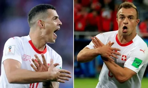 CHÍNH THỨC: FIFA ra phán quyết cuối cùng vụ Xhaka, Shaqiri