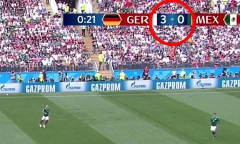 FIFA mắc sai lầm hài hước về tỷ số trận Đức thua Mexico