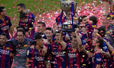 6 trong 36 đội dẫn đầu bảng La Liga mất chức vô địch ở vòng cuối