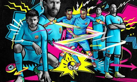 CHÍNH THỨC: Barca công bố mẫu áo sân khách mùa 2017/18