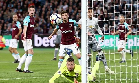 Adrian xuất sắc, Man Utd chấp nhận chia điểm tiếc nuối trước West Ham