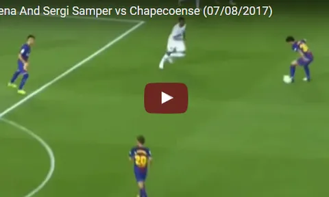 Alena và Samper, 2 tài năng trẻ Barca thể hiện ra sao trước Chapecoense?
